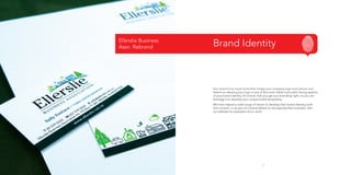 Ellerslie Business
Assn. Rebrand

Brand Identity

Your brand is so much more than simply your company logo and colours, but
there’s no denying your logo is one of the most visible and public facing aspects
of your brand identity. It’s critical, that you get your branding right, so you can
leverage it to develop your unique brand personality.
We have helped a wide range of clients to develop their brand identity, both
from scratch, or as part of a brand refresh to reinvigorate their business. Visit
our website for examples of our work.

7

 