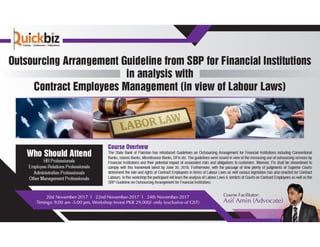 Outsourcing Arrangement Guideline from SBP for Financial Institutions 