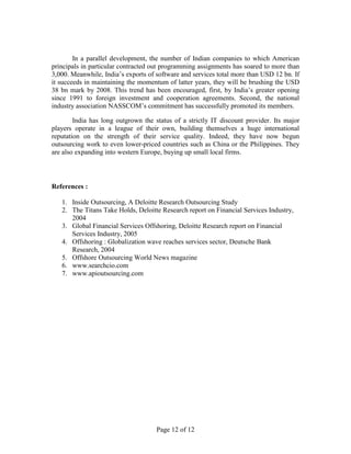 Outsourcing & Offshoring