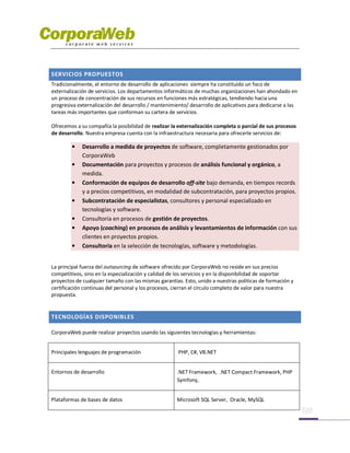 Corporaweb Outsourcing de Software