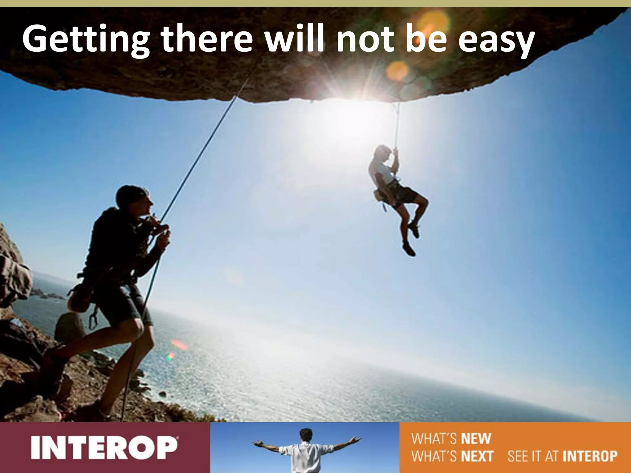 Getting there will not be easy
 