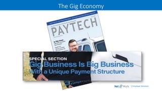 | Employer Solutions
The Gig Economy
 