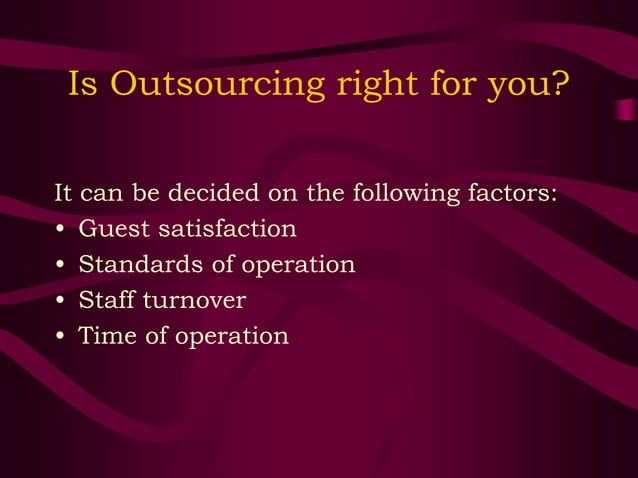 Outsourcing Ppt Chapter 3 Ppt