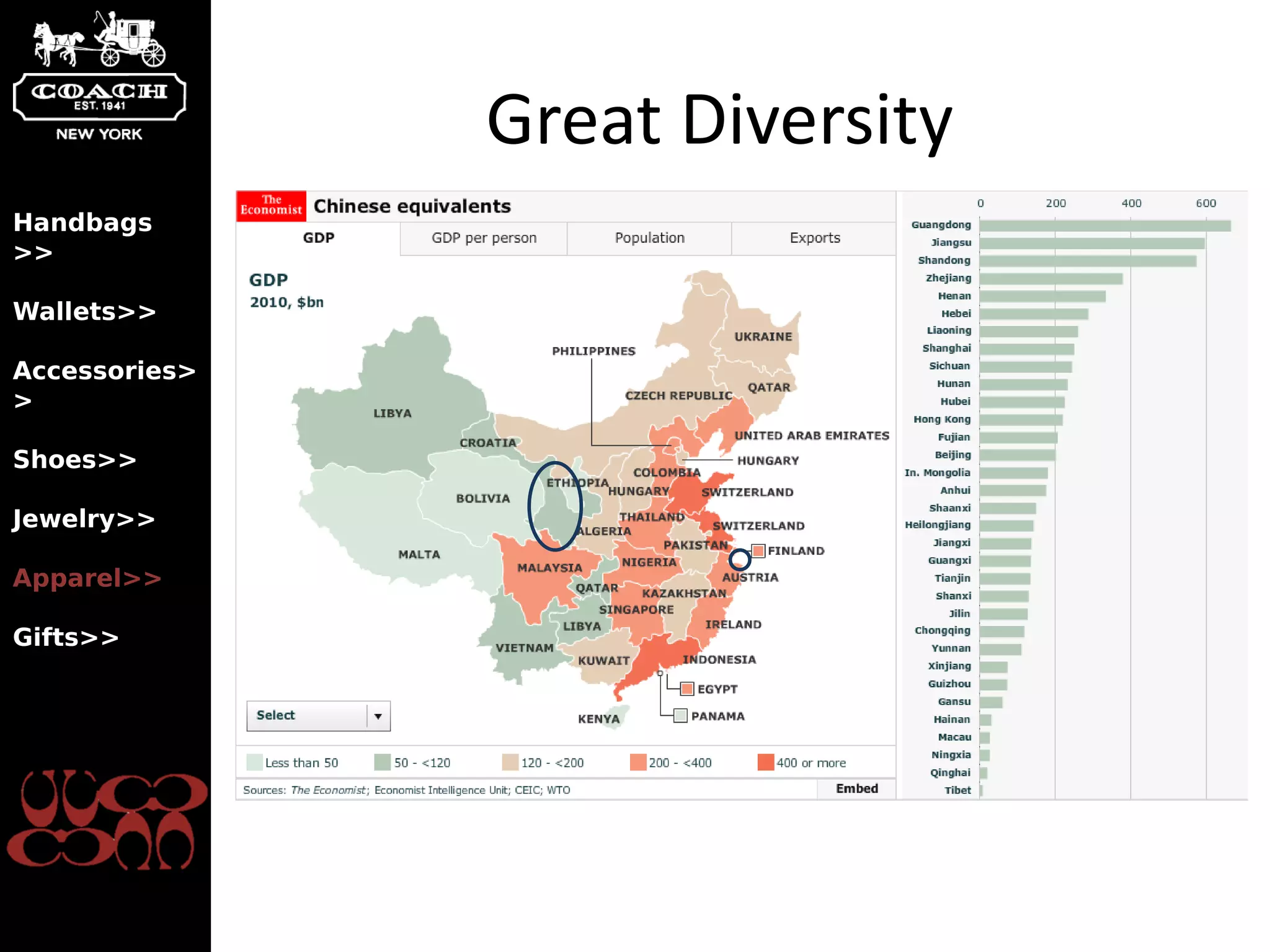 Great Diversity
Handbags
>>

Wallets>>

Accessories>
>

Shoes>>

Jewelry>>

Apparel>>

Gifts>>
 