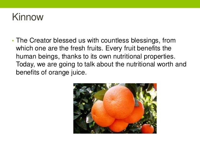 Benefits of kinnow juice
