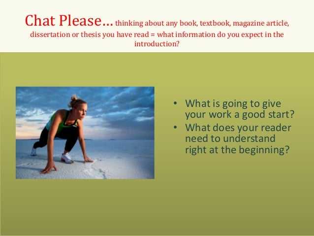 Good introductions for dissertations