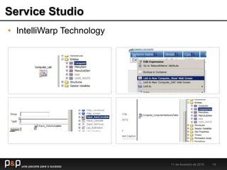 Service Studio
11 de fevereiro de 2015 14
• IntelliWarp Technology
 