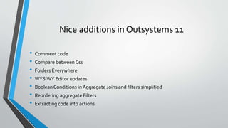 Outsystems community meetup 2018 11 screen templates | PPSX