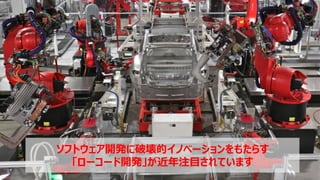 5 © OutSystems. All Rights Reserved www.outsystems.com
ソフトウェア開発に破壊的イノベーションをもたらす
「ローコード開発」が近年注目されています
 