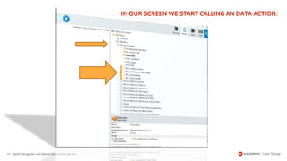 41 | Speech Recognition and Optical Character Recognition
IN OUR SCREEN WE START CALLING AN DATA ACTION.
 
