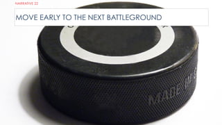 NARRATIVE 22
MOVE EARLY TO THE NEXT BATTLEGROUND
 