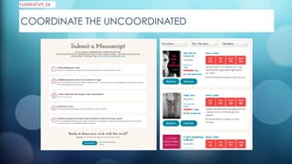 COORDINATE THE UNCOORDINATED
NARRATIVE 34
 