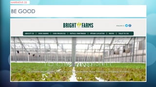 BE GOOD
NARRATIVE 33
 