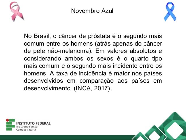 Cancer De Prostata Novembro Azul Ppt Outubro Rosa E Novembro Azul 2018