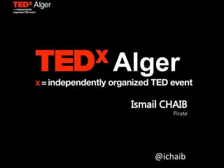 Ismail CHAIBPirate @ichaib 