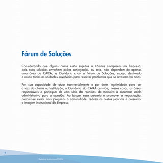 Ouvidoria Caixa RelatóRio2006