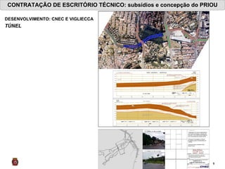 CONTRATAÇÃO DE ESCRITÓRIO TÉCNICO: subsídios e concepção do PRIOU DESENVOLVIMENTO: CNEC E VIGLIECCA TÚNEL   
