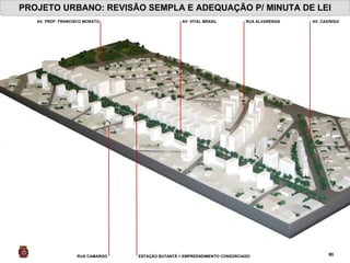PROJETO URBANO: REVISÃO SEMPLA E ADEQUAÇÃO P/ MINUTA DE LEI AV. PROF. FRANCISCO MORATO ESTAÇÃO BUTANTÃ + EMPREENDIMENTO CONSORCIADO  AV. VITAL BRASIL  AV. CAXINGUI RUA CAMARGO RUA ALVARENGA  