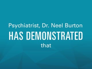 Psychiatrist, Dr. Neel Burton

HAS DEMONSTRATED
that

 