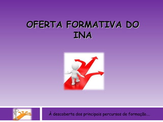 À descoberta dos principais percursos de formação…. OFERTA FORMATIVA DO INA 