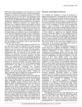 An Evaluation of the Impact of Fluctuating Oil Revenue and the ...