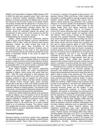 An Evaluation of the Impact of Fluctuating Oil Revenue and the ...