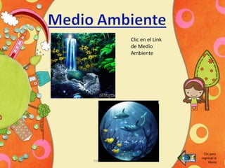 Judith Rivas Lydia Acosta
Clic para
regresar al
Menú
Clic en el Link
de Medio
Ambiente
 