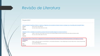 Revisão de Literatura
 