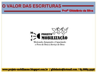 O valor das escrituras_prof. Gil da Silva