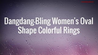 Oval Colorful Rings from ShinyJewel