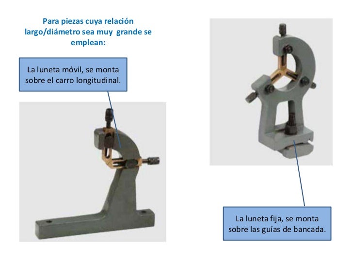 Resultado de imagen de lunetas fijas y moviles tornos