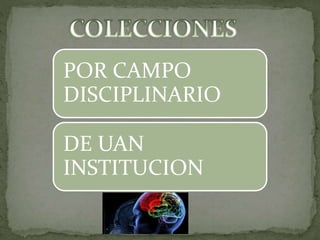 POR CAMPO
DISCIPLINARIO
DE UAN
INSTITUCION
 