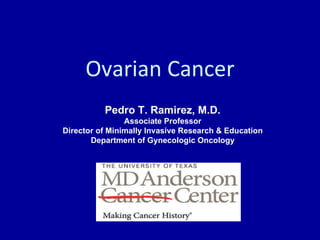 Ovarian Cancer | PPT | Reproductive Health | Diseases and Conditions