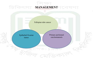 updated overview in management of ovarian cancer | PPTX