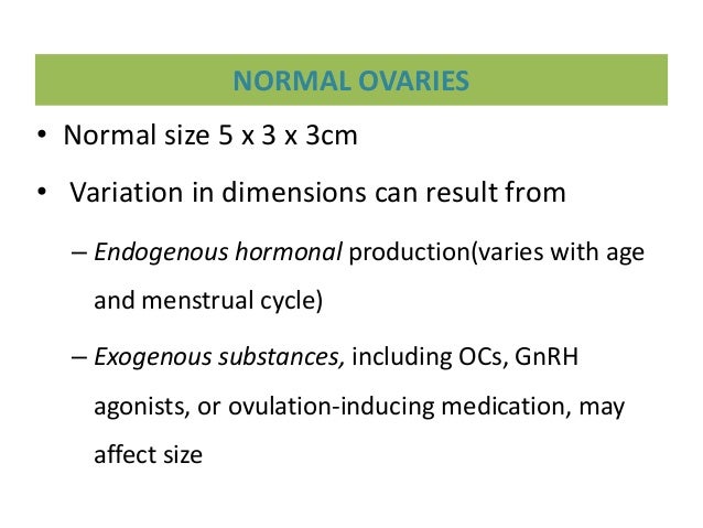classification of ovarian tumors normal photo size