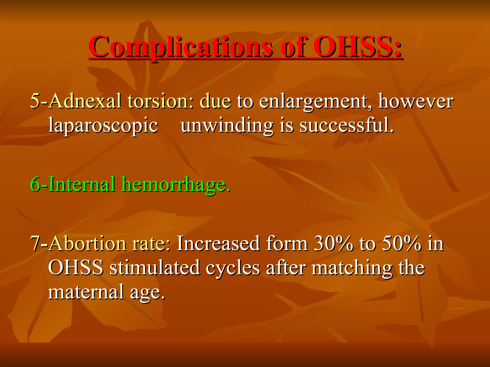 Ovarian Hyperstimulation Syndrome | PPT