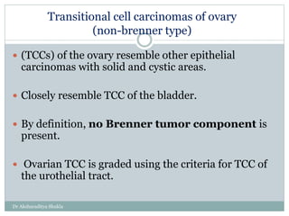 Tcc Defination Ovarian tumors I | PPTX