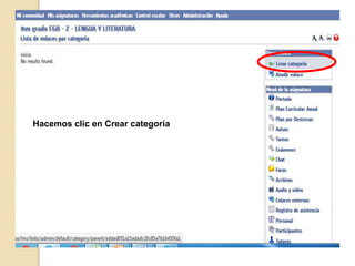 Hacemos clic en Crear categoría
 