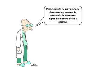 Pero después de un tiempo se dan cuenta que se están saturando de estos y no logran de manera eficaz el objetivo