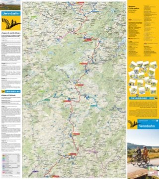 Carte détaillée Vennbahn/ Gedetailleerde kaart/ Karte Vennbahn