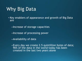 30 BILLION
PIECES OF CONTENT
shared each month on facebook
400 MILLIONTWEETS
Are sent every day by 200 million
active users per month
 