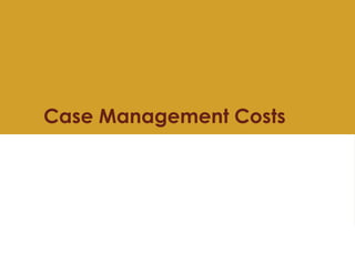 Case Management Costs
 