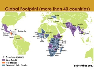 Global Footprint (more than 40 countries)
 