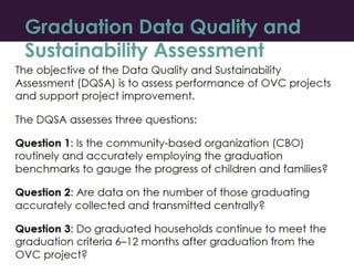 Assessing the PEPFAR Global OVC Graduation Benchmarks