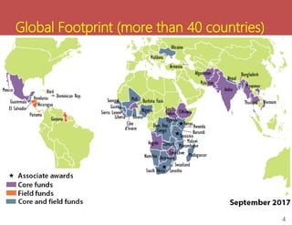 Global Footprint (more than 40 countries)
4
4
 