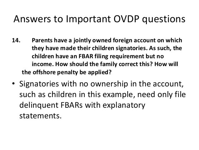 ovdp the survivors manual delinquent fbar cover letter
