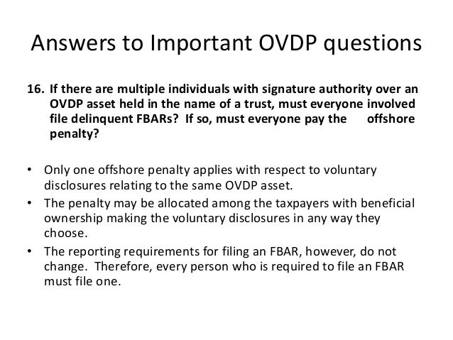 ovdp the survivors manual delinquent fbar cover letter