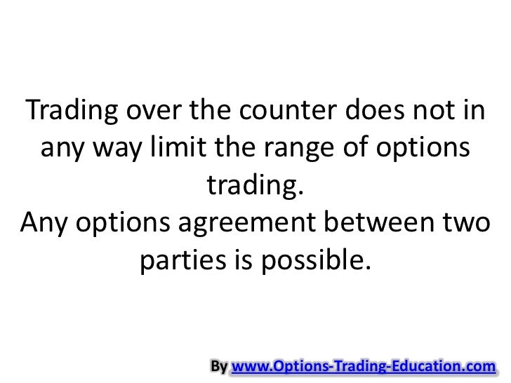 Over the counter options trading