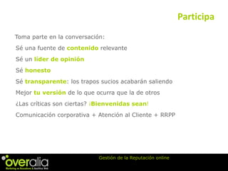 Gestiona la Reputación de tu Marca Online