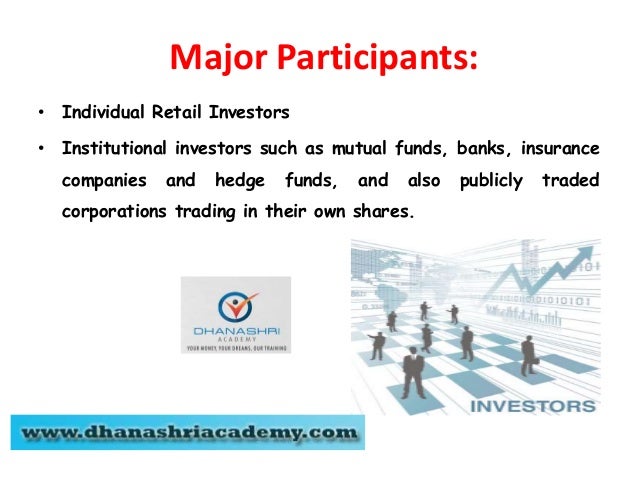 Major participants in indian forex market